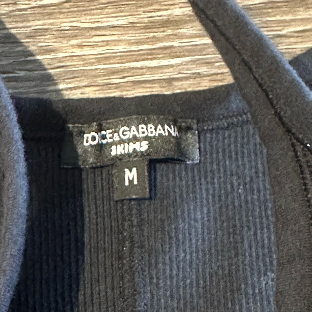 Black skims x dolce and gabbana ribbed tank top size m - Picture 3 of 4